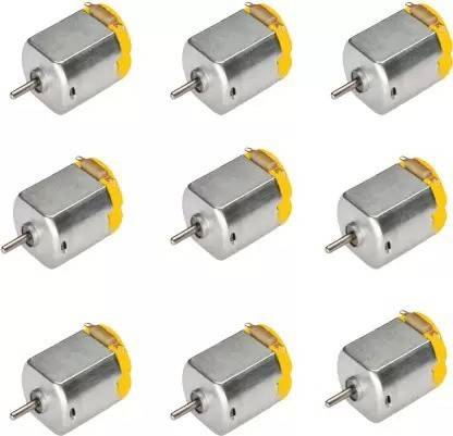 AQBP 9 Pcs Small Electric DC Motor 6~9V, High-Speed, For RC Toys And Cars Motor Control Electronic Hobby Kit