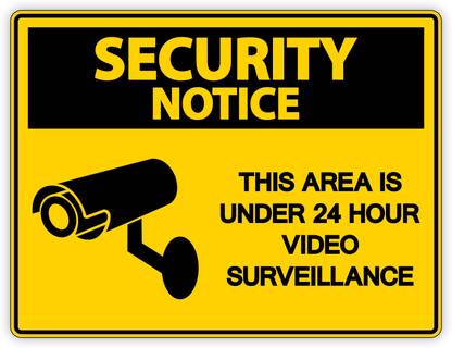 signEver Security Notice CCTV Operation Emergency Sign