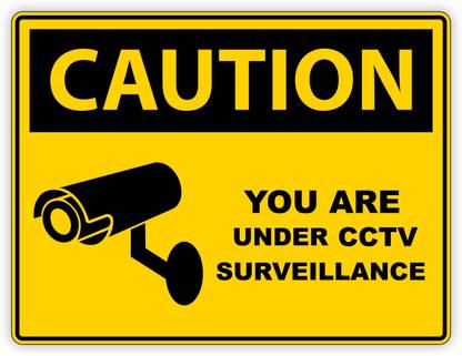 signEver The Area Under CCTV Surveillance Emergency Sign