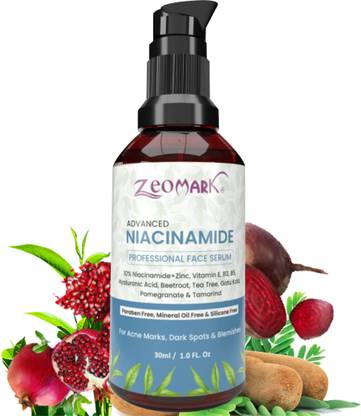 Zeomark Advanced 10% Niacinamide Face Serum with Zinc for Acne Marks/Scars Blemishes