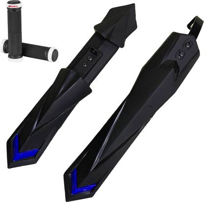 ABC AMOL BICYCLE COMPONENTS Bicycle Front & Rear Mudguard with long Patti Fitting + 1 Handle Grip Full Length Front & Rear Fender