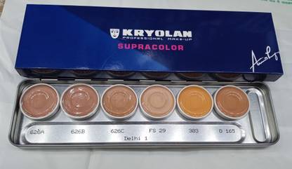 KRYOLAN 6 colors base palette supra Foundation