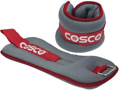 COSCO Exercise Multicolor Ankle & Wrist Weight (2 kg) Grey Ankle Weight
