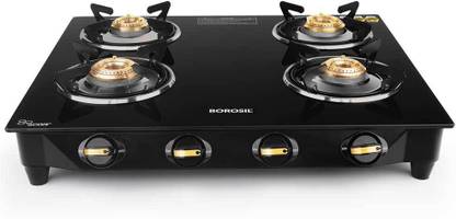 BOROSIL Flare Glass Manual Gas Stove