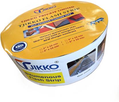 TJIKKO Multipurpose UV Resistant Self-Adhesive Flashing Bituminous Tape, 50 mm width 10 m Bitumen Tape