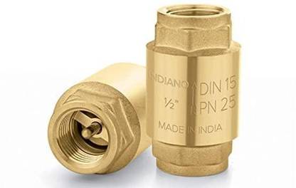 TORPIDO Original 15mm Indiano 1/2 Brass Non Return Valve in HORIZONTAL CHECK VALVE Check Valves
