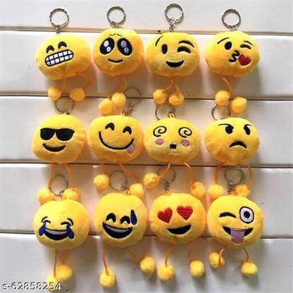 shri shyam yellow emoji smile face key chains Key Chain