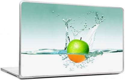 i-Birds Green Orange Apple in Water Exclusive High Quality Laptop Decal, laptop skin sticker 15.6 inch (15 x 10) Inch iB_skin_0094new High Quality HD Printed Vinyl Laptop Skin Compatible for 15.6 inch