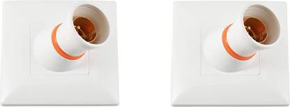 Electro Factory Modular Angle Bulb Holder Pack of 2 Plastic Light ...