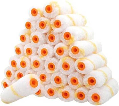 onneyretail 4'' YELLOW LINE COTTON Paint Roller