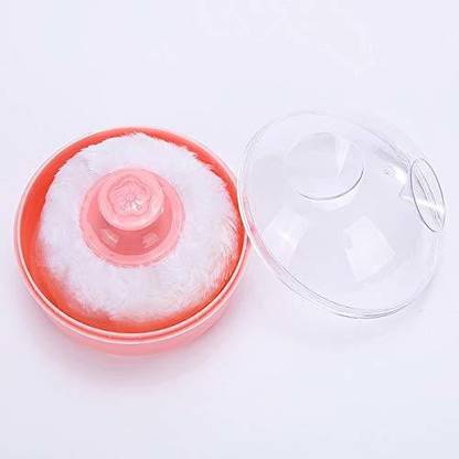 APOEM Skin Baby Powder Puff with Box Holder Container for New born baby