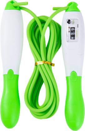 SYGA Fitness Skipping Rope Electronic Skip Rope 2.8M for Adult Men and Women-Green Freestyle Skipping Rope