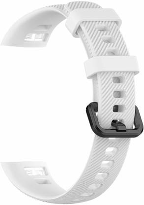 nanna silicon Band Strap Belt for Honor Band 5 Only (White) Smart Band Strap