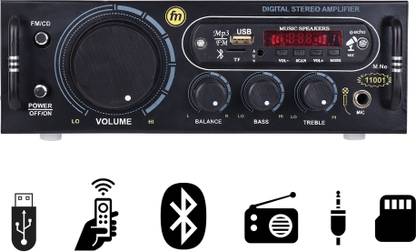 Techista 11001 FM BLUETOOTH USB AUX With Mic Slot 100 W AV Control Amplifier