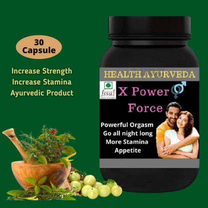 Health Ayurveda X Power Force, Energy Booster, 30 No. , Pack of 1