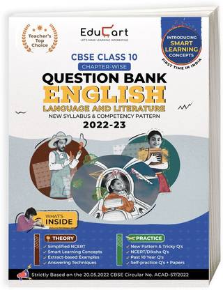 Educart Cbse Class 10 English Question Bank 2023 (Based on New Sample Paper Pattern of 16th Sep 2022)