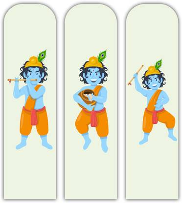 woopme Krishna Design PK-5002 Magentic Bookmark