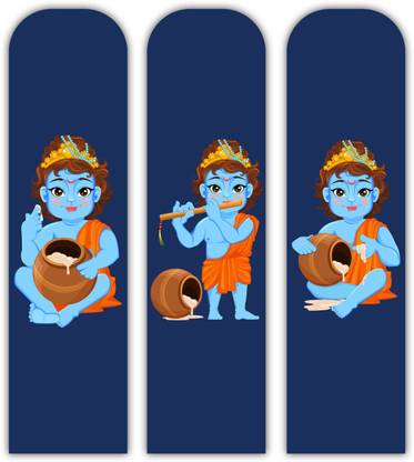 woopme Krishna Design PK-5004 Magentic Bookmark