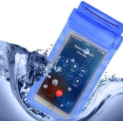 Productlance Pouch for Phone with Three Layer Zip Lock for Protection in Rain & Dust