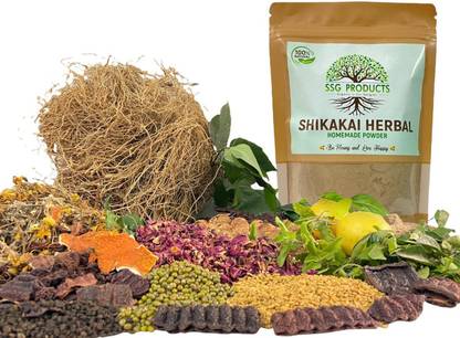 SSG PRODUCTS Herbal Shikakai Powder with 20+ Herbs
