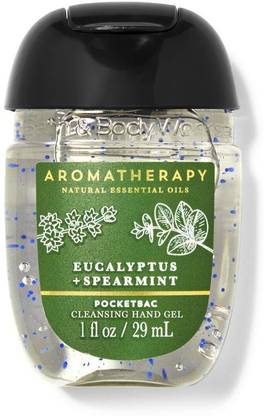 BATH & BODY WORKS Eucalyptus Spearmint Pocketbac Cleansing Hand Gel Hand Sanitizer Bottle