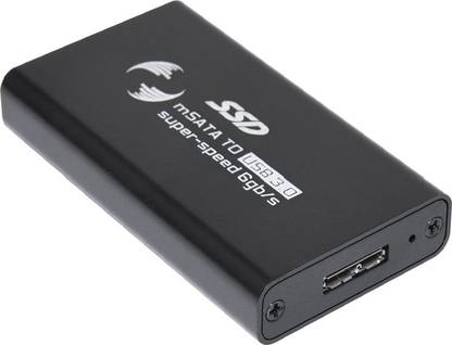 microware mSATA to USB 3.0 1.8" SSD Portable Casing/Enclosure 3 inch Hard Drive Enclosure