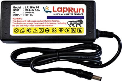 LAPRUN Power Supply Adapter for CCTV Security Surveillance Camera DVR of 12v 3a Watts 36 W Adapter