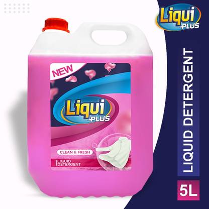 Liqui Plus Liquid Detergent Suitable For Top Load and Front Load | 5 L Fresh Liquid Detergent