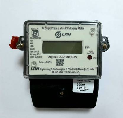 LAN ENGINEERING energy meter single phase Metal Electrical Box