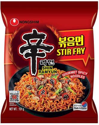 Nongshim Stir Fry Shin Ramyun Instant Noodles Non-vegetarian
