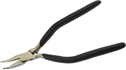 Luxuro Size 6-1/2” Bent Nose Plier Extra Long Heavy Duty Round Nose Plier