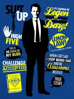 Himym Barney Quotes Poster Matte Finish Poster Paper Print