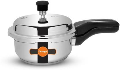 ORANGE Orange Induction Based 2Litres (Outer Lid) Stainless Steel Pressure Cccoker 2 L Outer Lid Induction Bottom Pressure Cooker