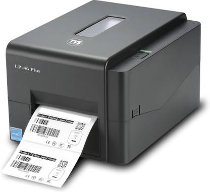 Tvs Electronics LP 46 Plus Label Printer with 0.5 and 1 Inch Ribbon Core | Print Rate of 6 IPS Multi-function Monochrome Label Printer