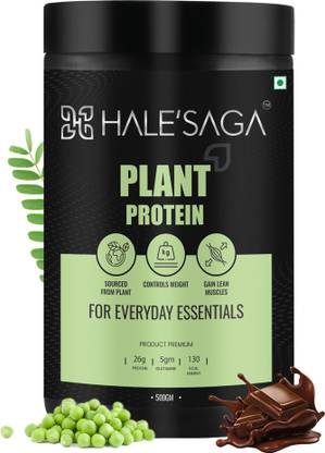Halesaga 100% Vegan Plant Protein Powder for Muscle Gain & Recovery, Pea Protein Isolate Plant-Based Protein