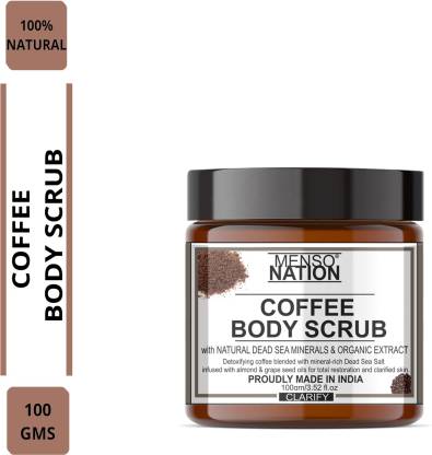 Mensonation Coffee Body Scrub for Removing Darkness and Skin Whitening Scrub