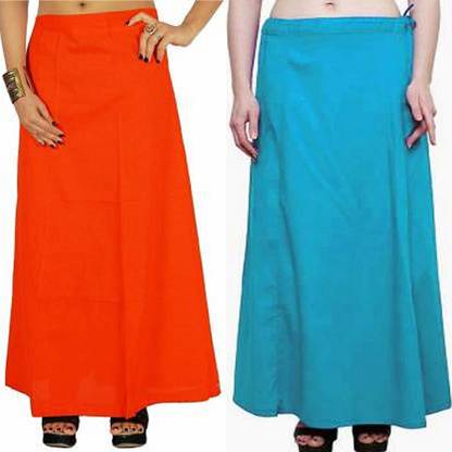 ORANGE-FIROZI Pure Cotton Petticoat