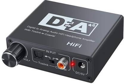 microware  TV-out Cable Hifi DAC Amp Digital To Analog Audio Converter RCA 3.5mm Headphone Amplifier