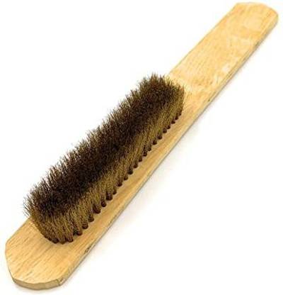 HOUF Brass Wire Bristle Brush 8 Row Medium Soft 1pcs Table/Bench Multipurpos Handle Scratch Brush