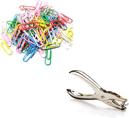AN Sunshine Paper Clips Multi Round & Single Hole Punch