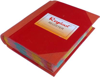 Accounts Register 16 Register 16 (16 X 20 cm) 888 Pages Ruled notebook 1-Part Register Note Book