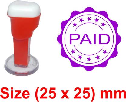 SULAGNA ZONE SMALL SIZE PAID HANDLE RUBBER STAMP
