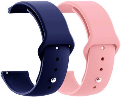 AOnes Pack of 2 Silicone Belt Watch Strap for Zebronics Zeb-Fit7220ch Smart Watch Strap