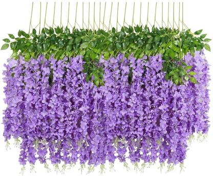 The Craft Corner Purple Westeria Artificial Flower