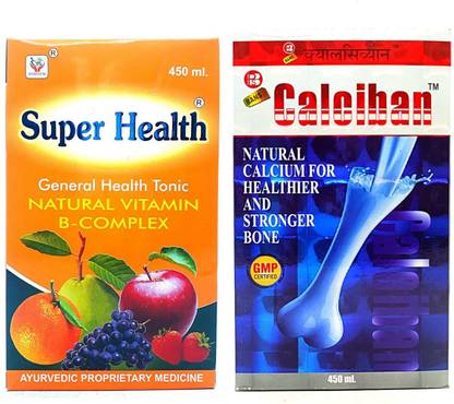 Super health Tonic 450ml & Calciban Tonic 450 ml For Health Care (Pack Of 2)