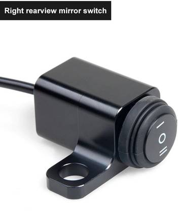 Znee Smart Motorbike Rear View Mirror Bracket Handlebar Switch Headlight On-Off Switch Handle Bar Grip For Universal For Bike Universal For Bike
