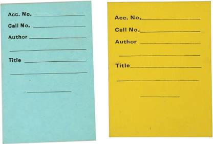 Standard Library Service Library Issue Card Pack of 1000 | Indian Index Card Size 2" x 3" - Pack of 1000 Book Cards Bookmark