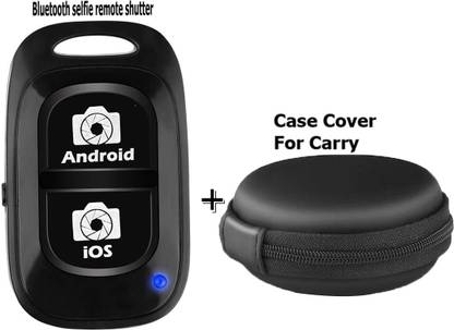 BUFONA Self-Timer Camera Selfie Video Shutter Bluetooth Remote Control +Carry Pouch  Camera Remote Control