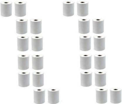 youtech Swipe Machine paper roll Size 57MM X 20 meter (PACK of 20.Roll) Thermal Cash Register Paper