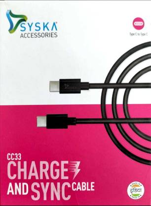 Syska USB Type C Cable 1.2 m CC33